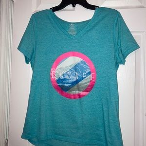 Blue Short sleeve shirt shirt